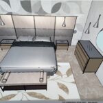 progetto camera struttura ricettiva con cabinaarmdio