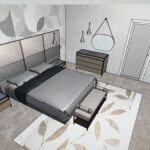 progetto camera struttura ricettiva con cabinaarmdio